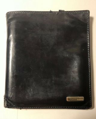 Authentic Gucci Men’s Vintage Black Bifold Wallet Organizer