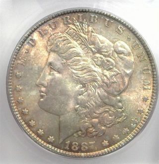 1887 Morgan Silver Dollar Icg Ms67 Lists For $1,  650 Rare This