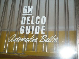 Vintage DELCO GM Chevrolet Automotive Light Bulb Display Rack Cabinet Sign 4