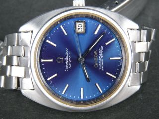 VINTAGE OMEGA CONSTELLATION CHRONOMETER SS STEEL SWISS DATE AUTOMATIC MENS WATCH 4