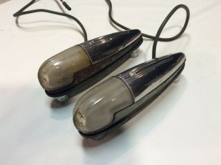 1941 Ford Deluxe Turn Signal Lights Fender Mounted Vintage (pair) Rare