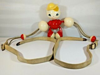 Rare Vintage Hard Plastic Celluloid Baby Rattle Crib Toy Ball Bead Doll Plakies?