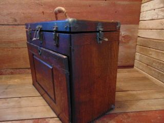 Vintage H.  GERSTNER 11 Drawer Machinist Chest Tool Box Chest Carpenter Wood Box 10
