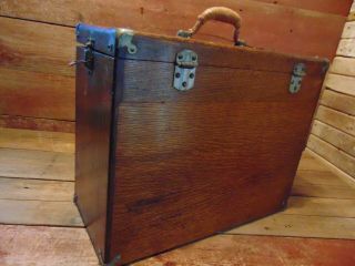 Vintage H.  GERSTNER 11 Drawer Machinist Chest Tool Box Chest Carpenter Wood Box 12