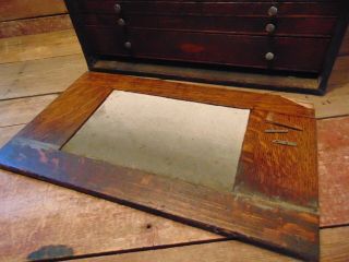 Vintage H.  GERSTNER 11 Drawer Machinist Chest Tool Box Chest Carpenter Wood Box 7