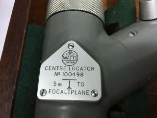 HILGER and WATTS LONDON VINTAGE CENTRE LOCATOR FOCAL PLANE 5
