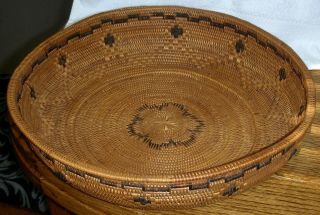 Vintage Antique Large Northern California Native American Indian Basket 11 1/2 "
