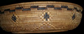 Vintage Antique Large Northern California Native American Indian Basket 11 1/2 