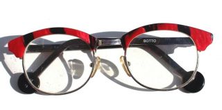 Vintage 1991 L.  A.  Eyeworks Eyeglasses - Red Black Botta Kids 717 401 Glasses
