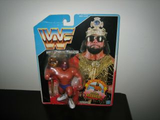 Wwf Hasbro Macho Man King Moc Wrestling Vtg 80 
