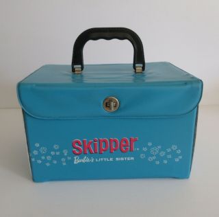 1964 Extremely Rare Barbie Skipper Doll Train Case Nr Wow