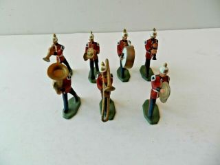7 Piece Vintage Lead Marching Band Figures Brand?