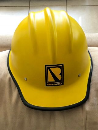 Vtg Yellow Bullard 502 Fiberglass Hard Boiled Hard Hat Ironworker