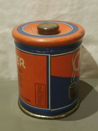 VINTAGE CATCHER ROUGH CUT TOBACCO ADVERTISING CANISTER TOBACCIANA 4