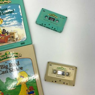 Vintage 1986 Ideal Sesame Street Big Bird Story Magic Book & Cassette Tape 2