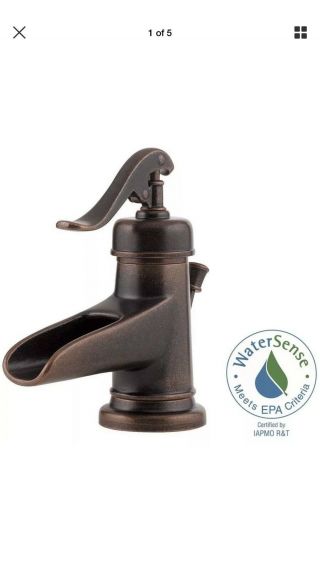 Pfister Bathroom Sink Faucet 4 " Centerset Single - Handle Rustic Bronze Vintage
