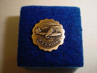 Vintage Pan American Airlines Miami Lapel/hat Pin S106 Very Rare