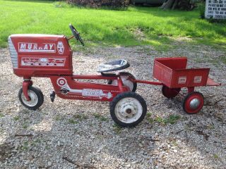 Vintage Murray Pedal Tractor and Payload Trailer 2