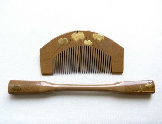 Vintage Japanese Kanzashi Comb Hairpin Geisha Set Hair Accessory (abg)