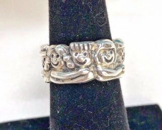 Children of the World Ring Mexico EFS 925 Sterling Silver Sz 7 HTF Rare Vintage 2