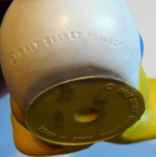 Vintage Walt Disney Productions Donald Duck Rubber Squeaky Made of Korea 5