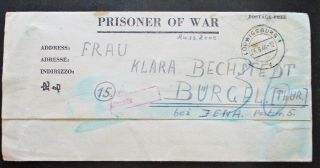 Pow Letter By Interned German - Us Camp Ludwigsburg - Stalag V - A