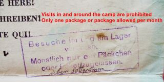 POW letter by interned German - US camp Ludwigsburg - Stalag V - A 4