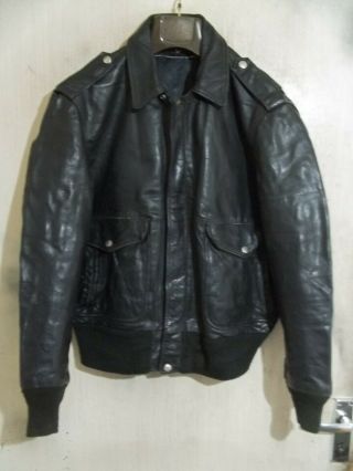 Vintage Schott 184sm Usa Issue Leather A2 Flying Jacket Size 42