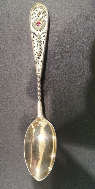 Antique Michelsen Handarbeit Small Silver Spoon Set Otto Stubbe Horneburg 2