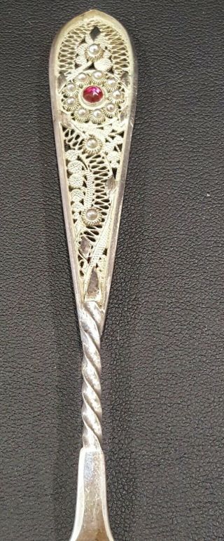Antique Michelsen Handarbeit Small Silver Spoon Set Otto Stubbe Horneburg 4