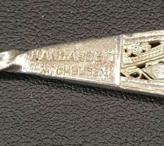 Antique Michelsen Handarbeit Small Silver Spoon Set Otto Stubbe Horneburg 7