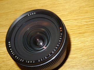 RARE Carl Zeiss Jena Flektogon MC 20mm f2.  8 wide angle lens M42 2.  8/20.  READ 5