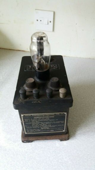 Vintage Philips High Tension Supply Unit Type 372 - Power Supply For Valve Radio