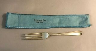 Tiffany & Co Rat Tail Sterling Silver 4 Prong Fork 7 "