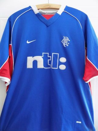 2001 2002 Fc Rangers Nike Home Football Soccer Jersey Shirt Vintage Xl