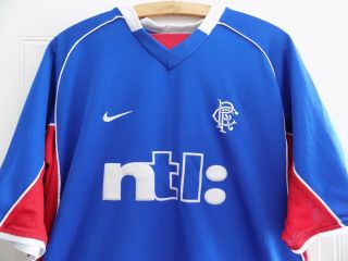 2001 2002 FC Rangers Nike Home Football Soccer Jersey Shirt Vintage XL 2