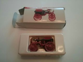 Vintage Antique Cast Iron Metal Toy / Horse Drawn Fire Pumper Wagon