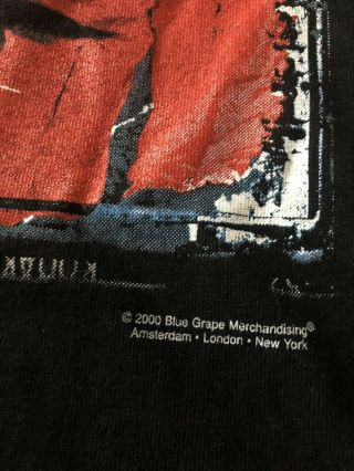 SLIPKNOT Rare OFFICIAL 2000 BLUE GRAPE Crane/Barcode Shirt Size XL - Vintage VTG 3