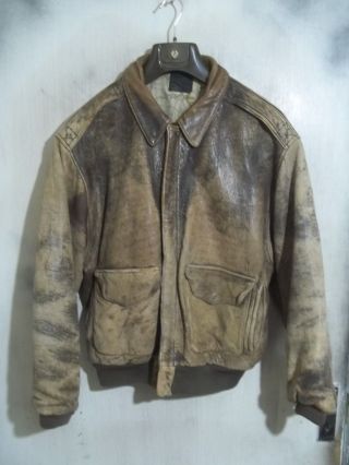 Vintage Avirex Usaaf Issue G - 2 Leather Flying Jacket Size Xl Patinapatinapatina