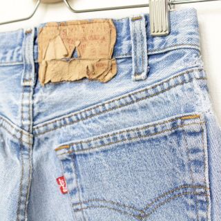 Vintage Early 80’s Levis Small E 501 Jeans 26 X 29 USA Faded Blue Cut Rare 4