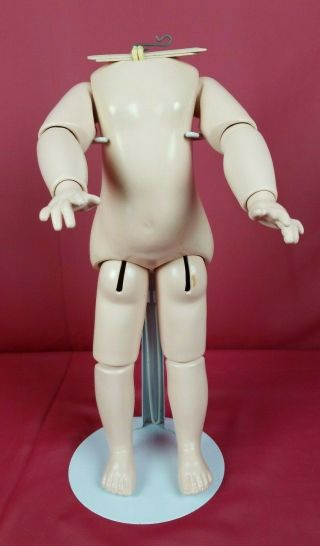 Vintage German Seeley Doll Body Fully Jointed 13 " Chunky For Bisque Head