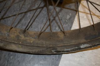 ANTIQUE MOTORCYCLE HENDERSON EXCELSIOR THOR OEM PAINT SIDE CAR WHEEL 3