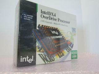 Vintage 1995 Intel Boxdx4odp100 Dx4 Overdrive Processor I486