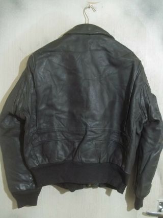 VINTAGE SCHOTT 684SM USA ISSUE LEATHER A2 FLYING JACKET SIZE 46 5