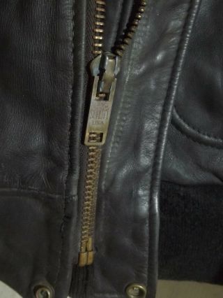 VINTAGE SCHOTT 684SM USA ISSUE LEATHER A2 FLYING JACKET SIZE 46 6