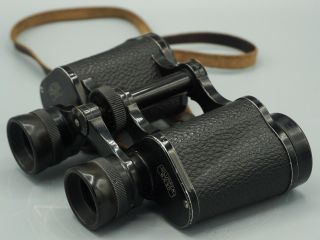 Vtg Carl Zeiss Jena Silvarem 6x30 German Binoculars W/ Case Scarce 328