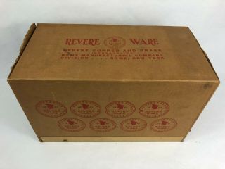 Vintage Revere Ware Copper Clad Stainless Steel 5 Quart Covered Sauce Pan 1405