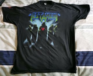 Vintage Testament Souls Of Black Clash Of The Titans 1990 Tour Shirt