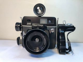 Rapid Omega 200 Camera Kit With Rare Wide Omegon Lens 1:5.  6 58mm