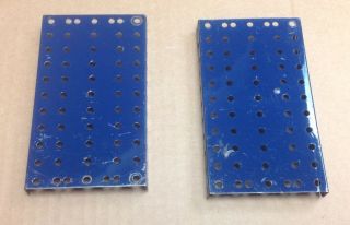 A C Gilbert Erector Set Two (2) Each " Md " 2 1/2 " X 5 " Base Plate,  1936